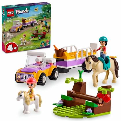 Imagem de Lego Friends Trailer De Cavalos E Ponei 105 Pecas 42634