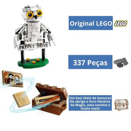 Imagem de Lego Harry Potter Hedwig Coruja 76425 Brinquedo Original 337 Peças