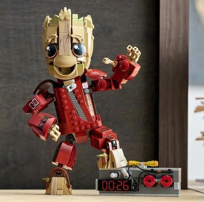 Imagem de Lego Marvel Groot Com Macacão dos Saqueadores 604 Pçs- 76341