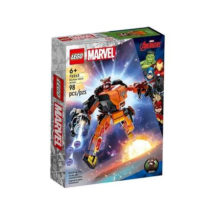 Lego Marvel Super Heroes Robô Rocket 98 Peças - 76243 - Brinquedos