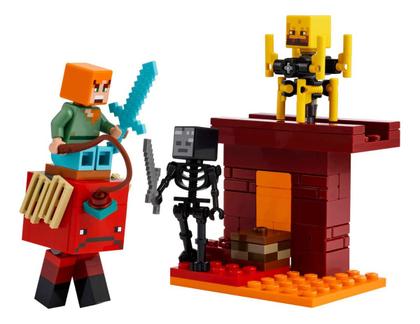 Imagem de Lego Minecraft A Batalha Da Lava Nether (21266)