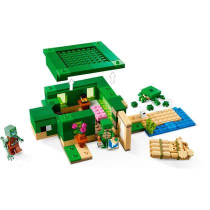Imagem de Lego Minecraft A Casa Tartaruga de Praia 21254 234pcs
