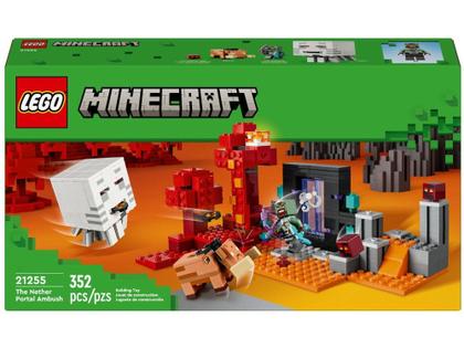 Imagem de LEGO Minecraft A Emboscada no Portal do Nether - 21255 352 Peças