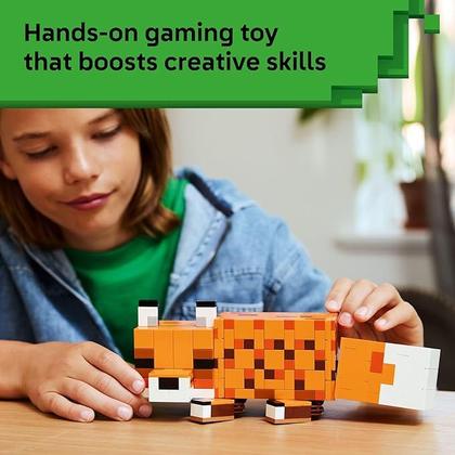 Imagem de LEGO Minecraft A Raposa Brinquedo de Decoração para Jogos