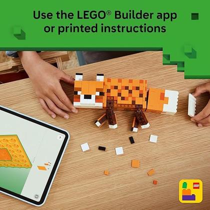 Imagem de LEGO Minecraft A Raposa Brinquedo de Decoração para Jogos