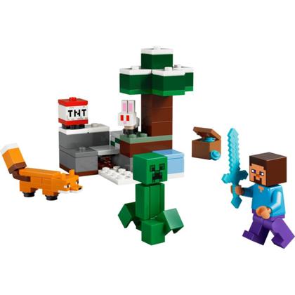 Imagem de LEGO Minecraft Aventura em Taiga do Steve 79 Peças 6+ 21583