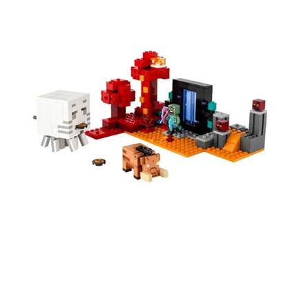 Imagem de Lego Minecraft Emboscada No Portal Nether 325 Peças 21255