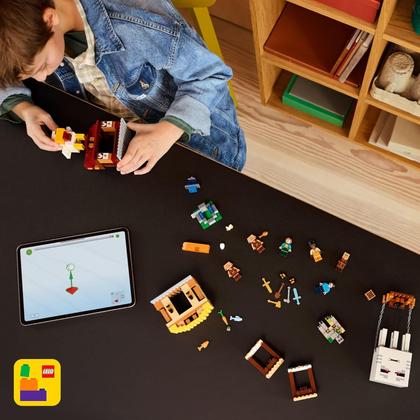 Imagem de Lego Minecraft O Ataque do Balão Ghast à Vila 21273