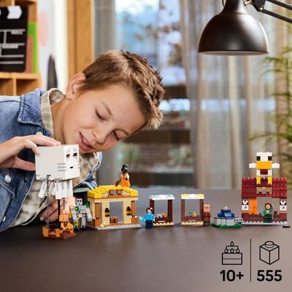 Imagem de Lego Minecraft O Ataque do Balão Ghast à Vila 21273