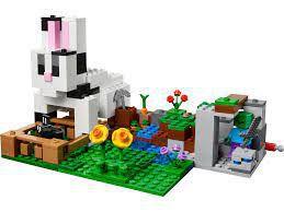Lego Minecraft O Rancho Do Coelho 340 Peças 21181 - Brinquedos de