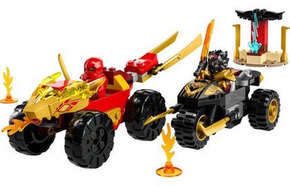 Imagem de Lego Ninjago - Batalha De Carro E Moto De Kai E Ras - 103 Pç