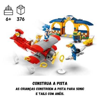 Imagem de Lego Sonic Oficina do Tails e Avião Tornado 376 peças 76991