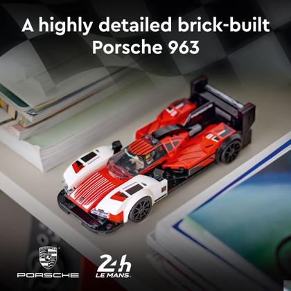 Imagem de LEGO Speed Champions Porsche 963 76916, Modelo de Construção de Carro