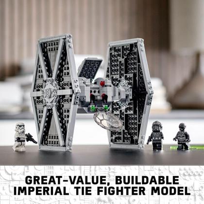 Imagem de LEGO Star Wars Imperial TIE Fighter 75300 Kit de Construção Brinquedo de Construção Incrível para Crianças Criativas, Novo 2021 (432 Peças)