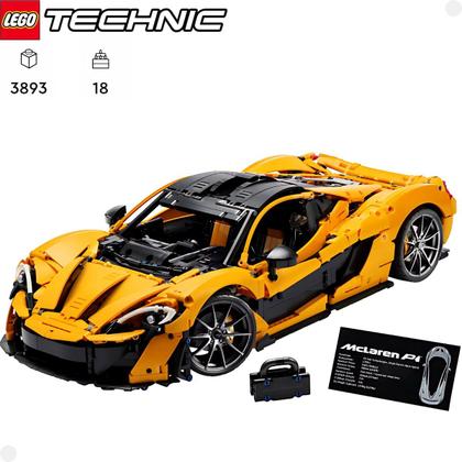 Imagem de Lego Technic Carro McLaren P1 3893 Peças - 42172