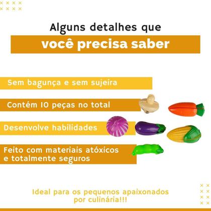 Imagem de Legumes P/ Cortar Tá na Mesa Rec Rec C/ 10pçs tiras autocolantes - Zoop