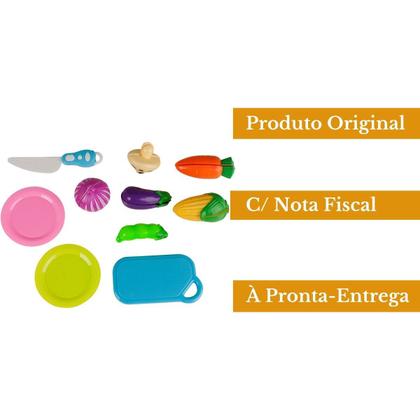 Imagem de Legumes P/ Cortar Tá na Mesa Rec Rec C/ 10pçs tiras autocolantes - Zoop