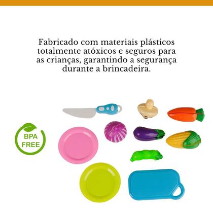 Imagem de Legumes P/ Cortar Tá na Mesa Rec Rec C/ 10pçs tiras autocolantes - Zoop