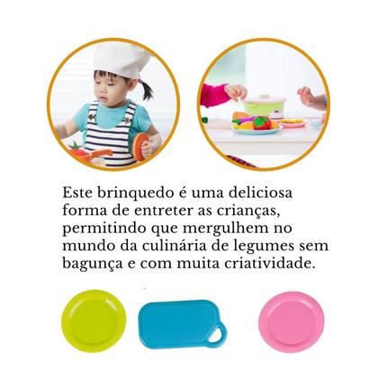 Imagem de Legumes P/ Cortar Tá na Mesa Rec Rec C/ 10pçs tiras autocolantes - Zoop
