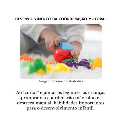 Imagem de Legumes P/ Cortar Tá na Mesa Rec Rec C/ 10pçs tiras autocolantes - Zoop