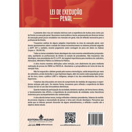 Imagem de Lei de Execucao Penal 2ª edição - Teoria, Prática e Precedentes - Editora Mizuno