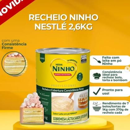 Imagem de Leite Ninho Recheio e Cobertura Nestlé Profissional 2,61kg