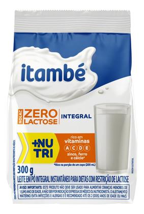 Imagem de Leite Pó Instantâneo Integral Zero Lactose Itambé Nolac Pacote 300g