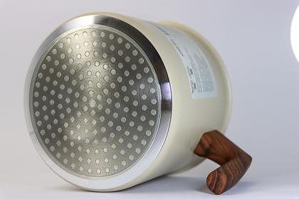 Imagem de Leiteira Antiaderente Fervedor Indução Cerâmica 1,8L Creme Mimo Style