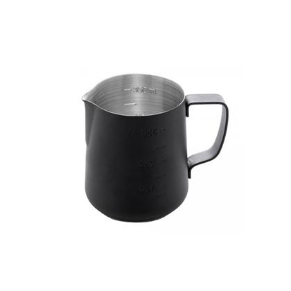 Imagem de Leiteira Chaleira Bule Medidor Inox Preto Bar Cafeteria 350ml