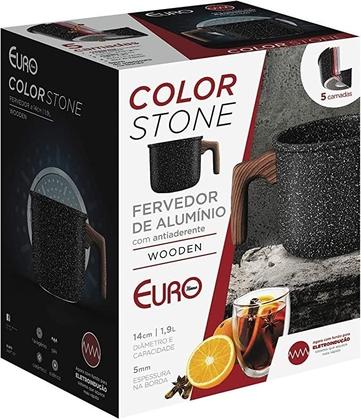 Imagem de Leiteira Fervedor Alumínio Antiaderente Colorstone Volcano 1,9L Euro 2 Cores
