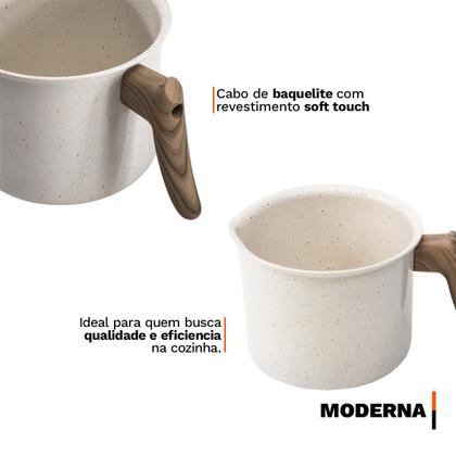 Imagem de Leiteira Fervedor Antiaderente 1,5 Litros Revestimento Interno Cerâmica Indução