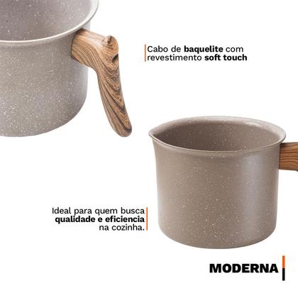 Imagem de Leiteira Fervedor Antiaderente 1,5 Litros Revestimento Interno Cerâmica Indução