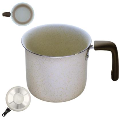 Imagem de Leiteira Fervedor Caneca Antiaderente 14cm 1,6 Litros Eko Bege Multiflon