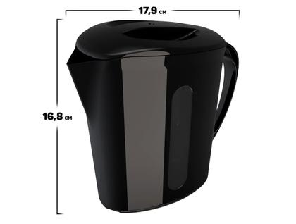 Imagem de Leiteira Jarra Plástica Para Micro-ondas Leite Suco Água Com Tampa E Alça 1 Litro Unitermi