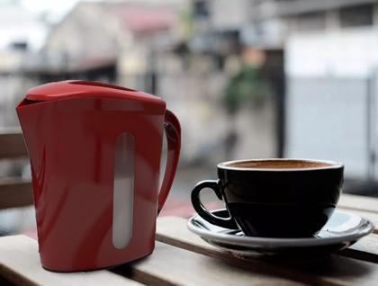 Imagem de Leiteira Jarra Plástica Para Micro-ondas Leite Suco Água Com Tampa E Alça 1 Litro Unitermi