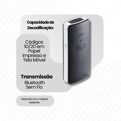 Imagem de Leitor Código Barras Novavida Portátil 2D Sem Fio Bluetooth USB