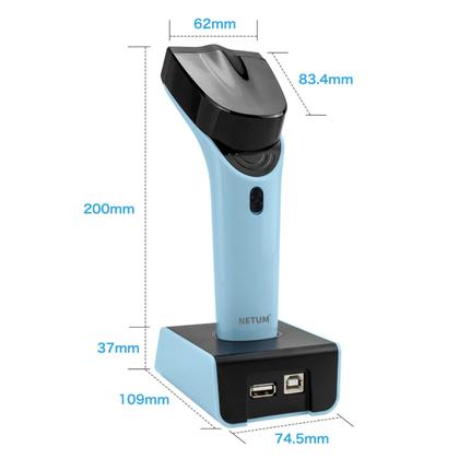 Imagem de Leitor Código Barras Qr Code Sem Fio Bluetooth Boleto