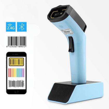 Imagem de Leitor Código Barras Qr Code Sem Fio Bluetooth Boleto