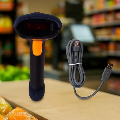 Imagem de Leitor Código Barras Scanner Usb Para Produtos Diversos