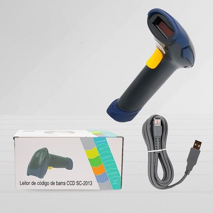 Imagem de Leitor Código Barras Scanner Usb Portátil Para Produtos E Preços