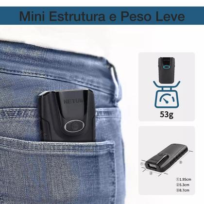 Imagem de Leitor Código De Barra Qr Code Bluetooth 2D Bolso Netum E800
