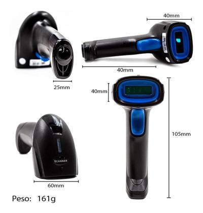 Imagem de Leitor Código De Barra Sem Fio De Mão Pdv Produtos Ean 1100