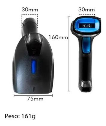 Imagem de Leitor Código De Barra Sem Fio Wireless Laser Usb