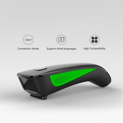 Imagem de Leitor Código De Barras Bolso Portátil Scanner Verde K7474