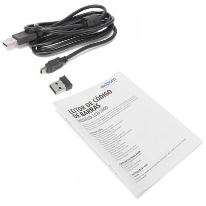 Imagem de Leitor Código de Barras Sem Fio 2,4GHZ - Cupons - EXBOM