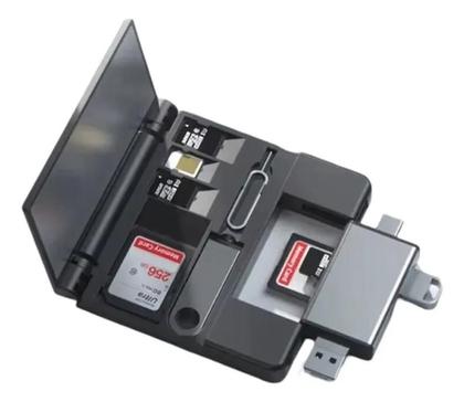 Imagem de Leitor de cartão de memória usb usbc micro iphone sd