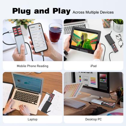 Imagem de Leitor de Cartão SD AboveTek USB 3.1 Type-C UHS-II - Alta Velocidade