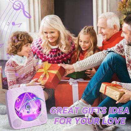 Imagem de Leitor de CD Kegaudio Portátil Bluetooth Recarregável 1800mAh 19x19x3cm