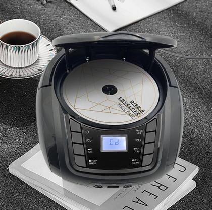 Imagem de Leitor de CD Lonpoo Portable Boombox FM Radio USB Bluetooth