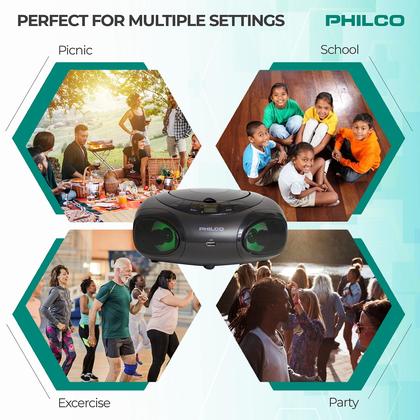 Imagem de Leitor de CD Portátil Philco com Bluetooth e Rádio AM/FM